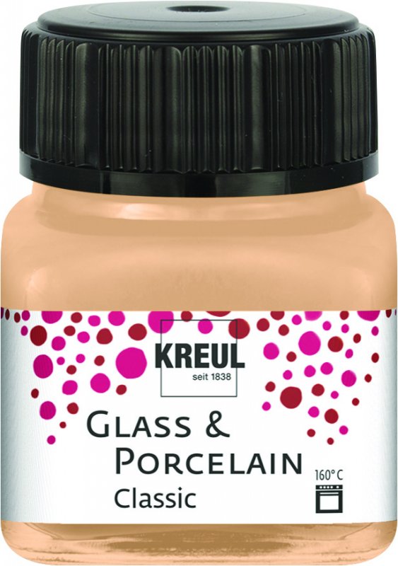 Kreul Glas- en Porseleinverf Classic 20 ml - Metallic Champagne