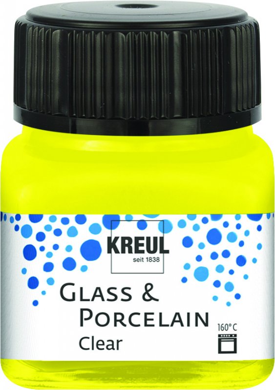 Kreul Glass & Porcelain Clear 20 ml - Geel