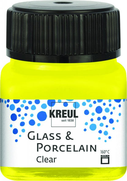 Kreul Glass & Porcelain Clear 20 ml - Geel