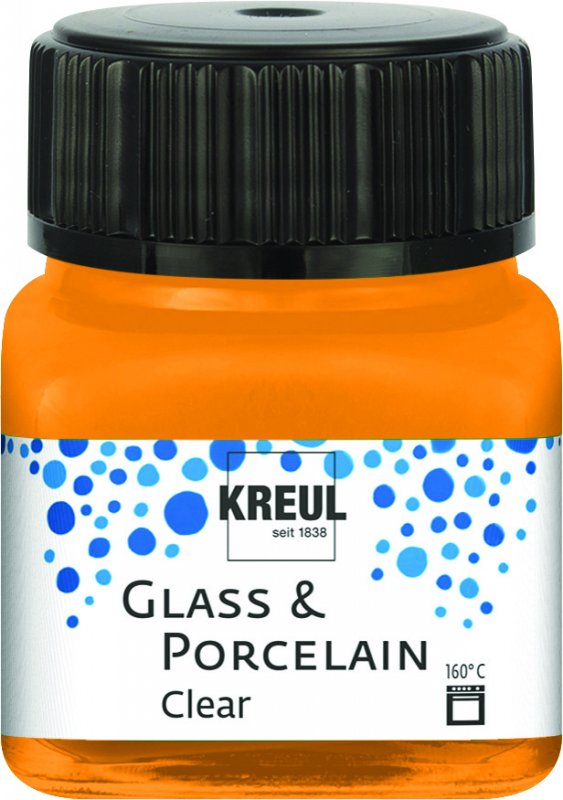 Kreul Glass & Porcelain Clear 20 ml - Oranje