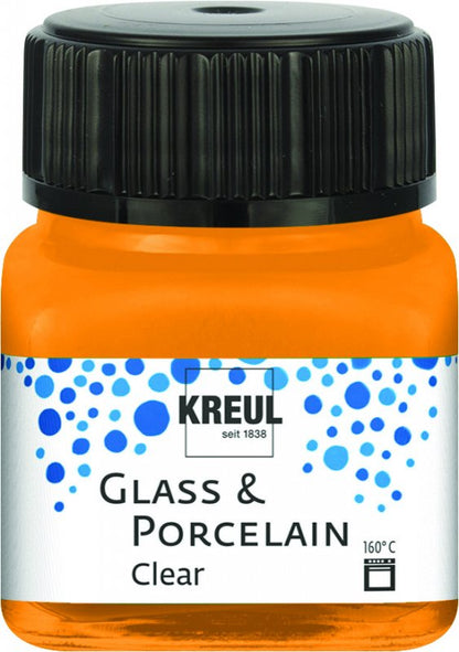 Kreul Glass & Porcelain Clear 20 ml - Oranje