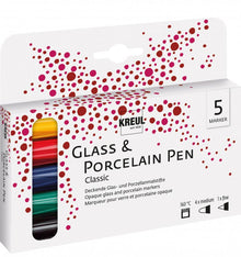 Kreul Glas & Porselein Stiften Sets - Klassieke Kleuren Set 5