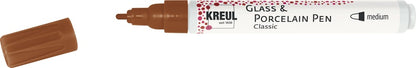 Kreul Glass & Porcelain Porseleinstift Classic - Cognac