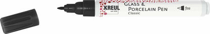 Kreul Glass & Porcelain Porseleinstift Classic - Zwart - fine