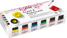 Kreul Glas- en Porseleinverf Sets 6 x 20 ml - Classic - dekkende kleuren
