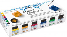 Kreul Glas- en Porseleinverf Sets 6 x 20 ml - Clear - transparante kleuren