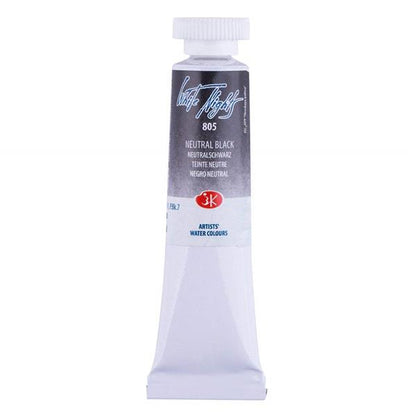 White Nights Watercolour Tube 10 ml - Natural Black