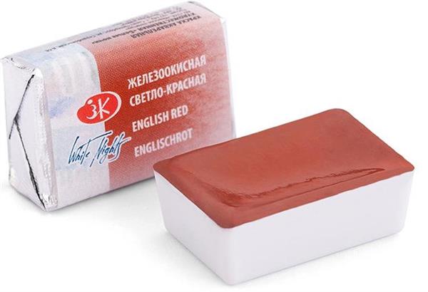 White Nights Watercolour Pan 2.5 ml - Kleuren A-M - English Red