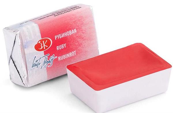 White Nights Watercolour Pan 2.5 ml - Kleuren N-Z - Ruby