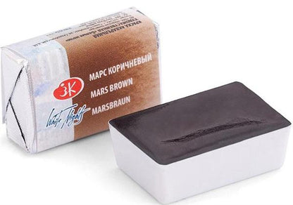 White Nights Watercolour Pan 2.5 ml - Kleuren A-M - Mars Brown