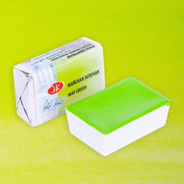 White Nights Watercolour Pan 2.5 ml - Kleuren A-M - May Green