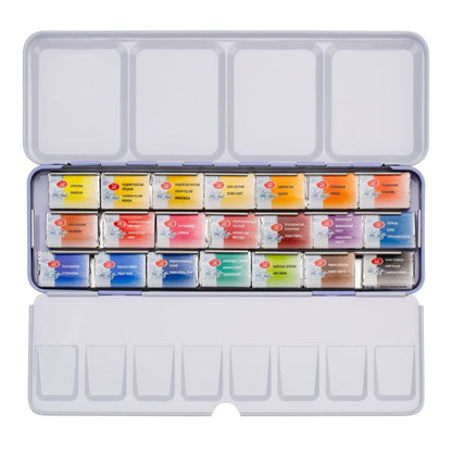 White Nights Watercolour Sets - Metal box - 21 pack