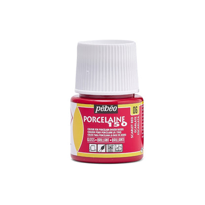 Pebeo Porcelaine 150 Porseleinverf 45 ml - 06 - Scharlaken
