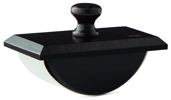 E+M Large Wooden Rocker Blotter - Walnut Finish