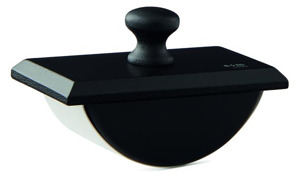 E+M Large Wooden Rocker Blotter - Black Finish