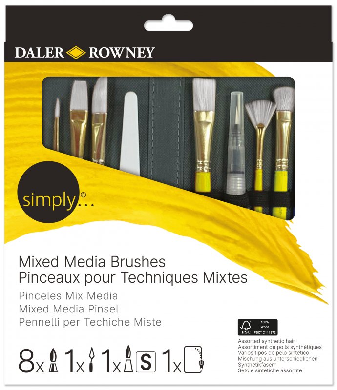 Daler-Rowney Simply Penselenset - Mixed Media zip case - 10 stuks