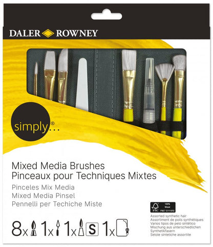 Daler-Rowney Simply Penselenset - Mixed Media zip case - 10 stuks