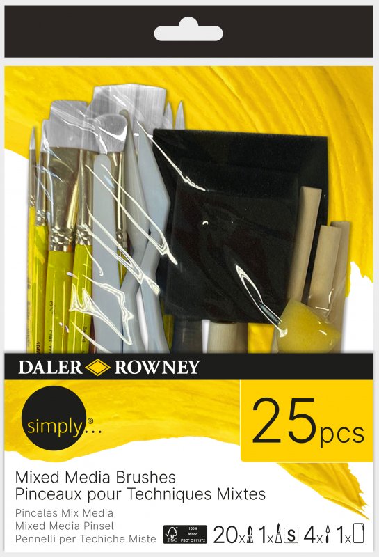 Daler-Rowney Simply Penselenset - Mixed Media - 25 stuks