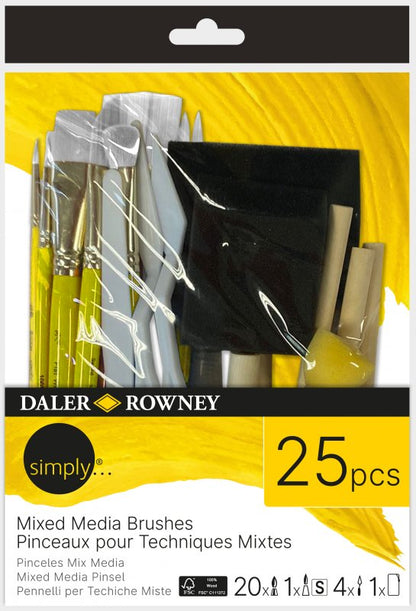 Daler-Rowney Simply Penselenset - Mixed Media - 25 stuks