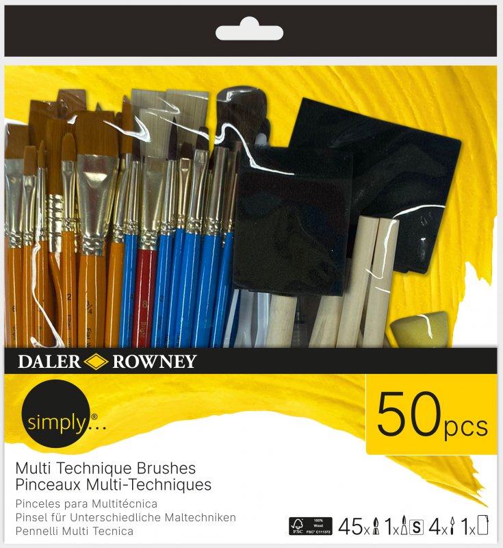 Daler-Rowney Simply Ultimate Mixed Media Penselenset - 50 stuks