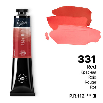 Ladoga Acrylic Paint 46 ml - Red