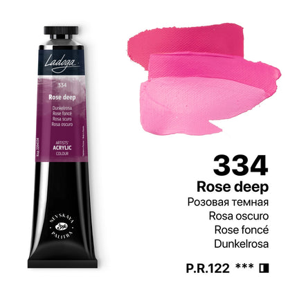 Ladoga Acrylic Paint 46 ml - Deep Rose
