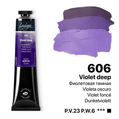 Ladoga Acrylic Paint 46 ml - Deep Violet