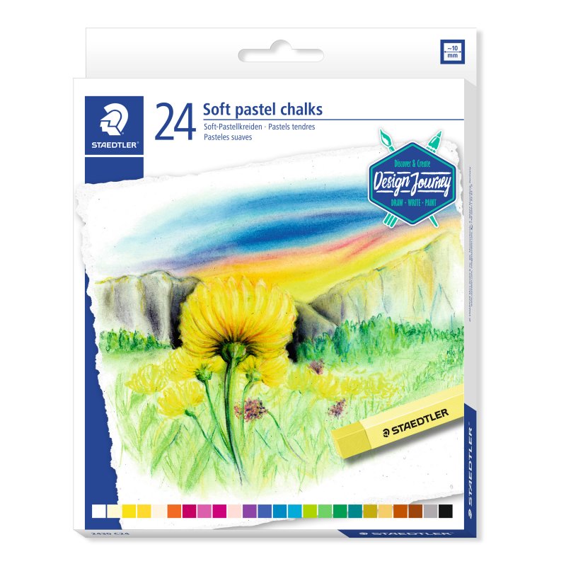 Staedtler Dry Chalk Zacht Pastelkrijt - 24 kleuren