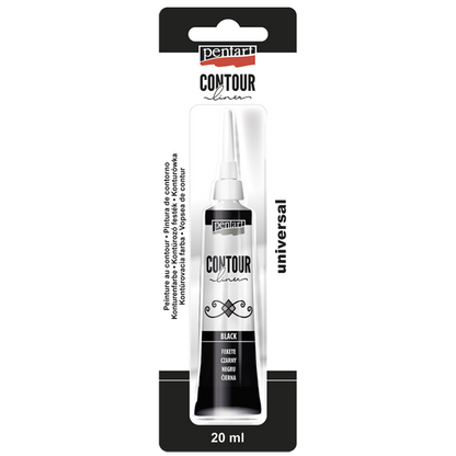 Pentart Universal Contour Liner 20 ml - Black