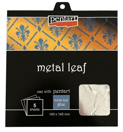 Pentart Metal Leaf Booklet 14 x 14 cm - 5 vel - Zilver