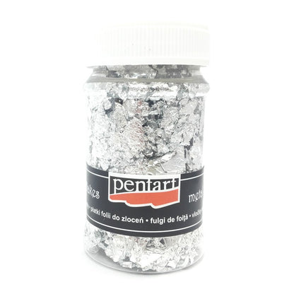 Pentart Metal Flakes 100 ml - Zilver