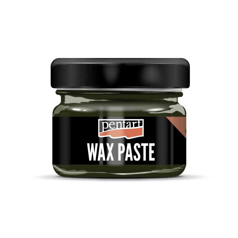 Pentart Gekleurde Bijenwas Waspasta 20 ml - Olijf