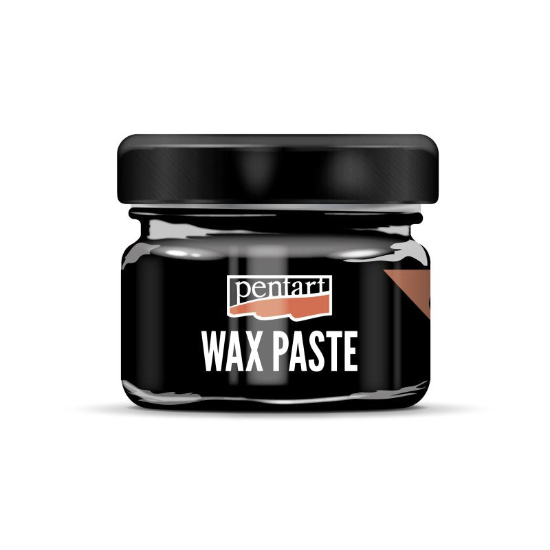 Pentart Gekleurde Bijenwas Waspasta 20 ml - Zwart