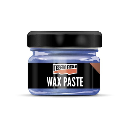 Pentart Gekleurde Bijenwas Waspasta 20 ml - Metallic Blauw