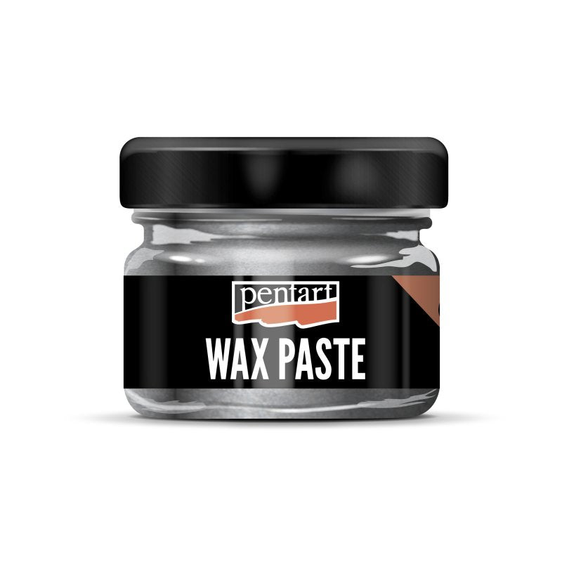Pentart Gekleurde Bijenwas Waspasta 20 ml - Metallic Grafiet