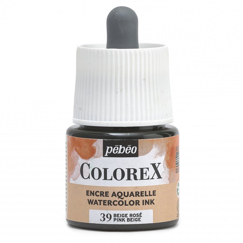Pebeo Colorex Aquarelinkt 45 ml - 39 - Roze Beige