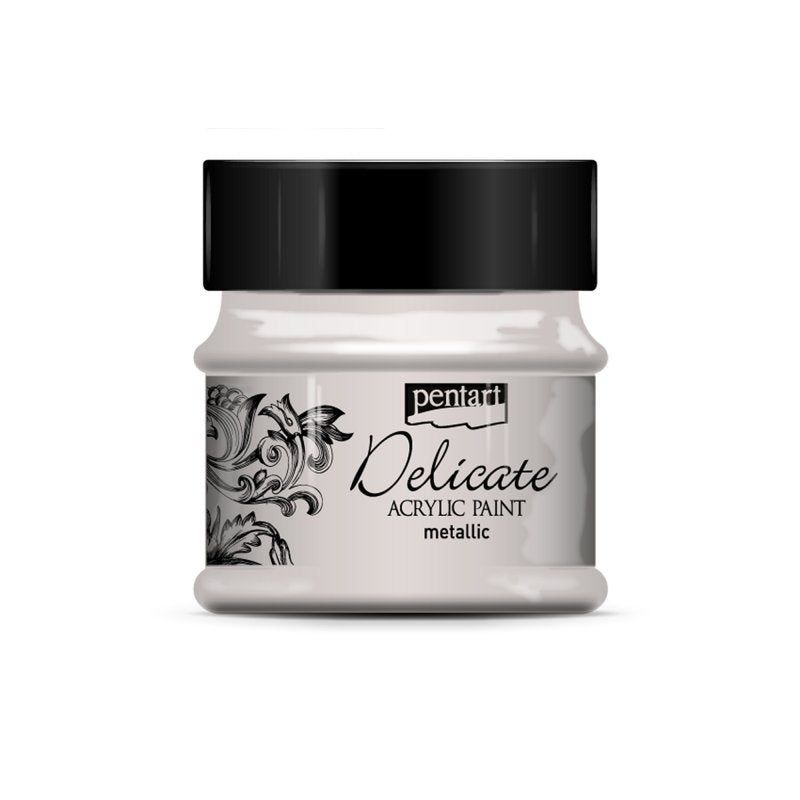 Pentart Delicate Metallic Acrylverf 50 ml - Zilver