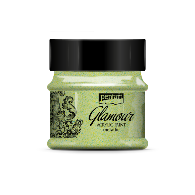 Pentart Glamour Metallische Acrylverf 50 ml - Greenish Gold