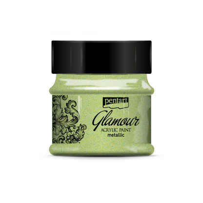 Pentart Glamour Metallische Acrylverf 50 ml - Greenish Gold