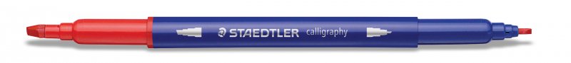 Staedtler Kalligrafiestiften met Dubbele Punt 12 Kleuren Set