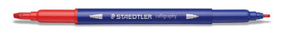 Staedtler Kalligrafiestiften met Dubbele Punt 12 Kleuren Set