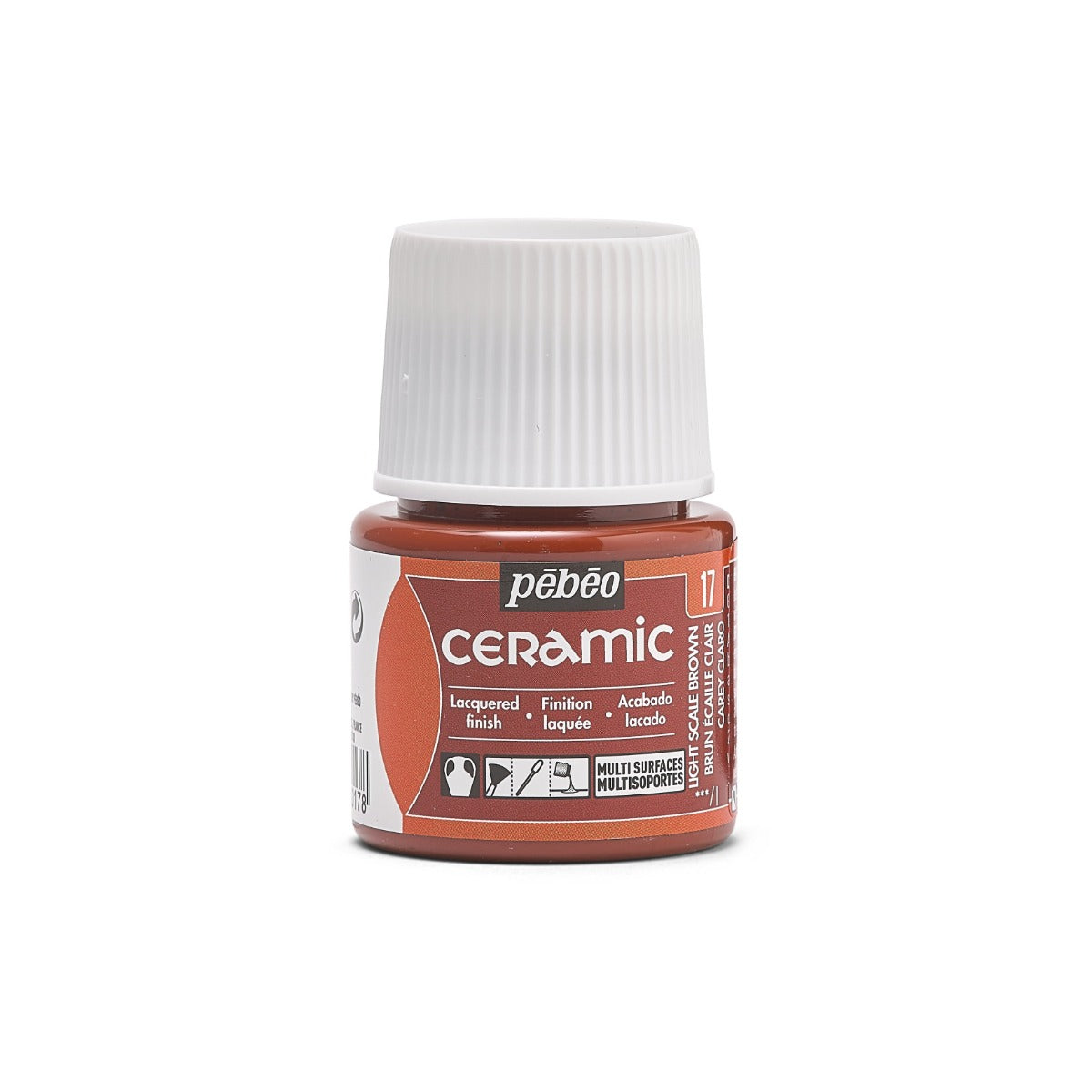 Pebeo Ceramic Paint 45 ml - 17 - Licht schubbruin