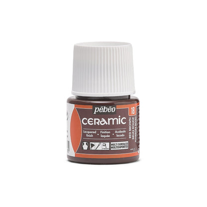 Pebeo Ceramic Paint 45 ml - 18 - Roodbruin