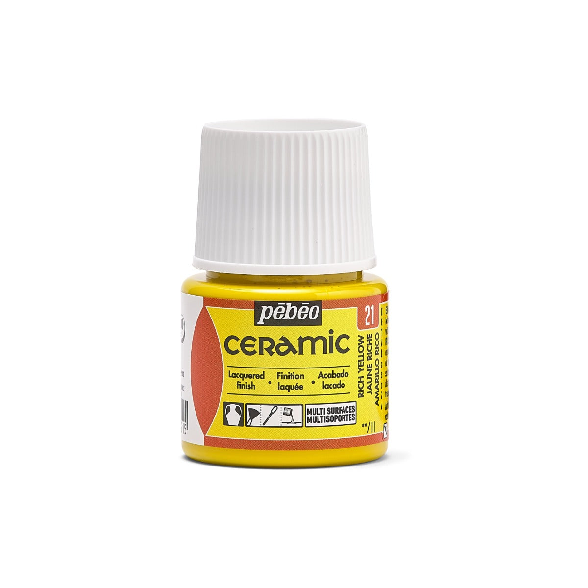 Pebeo Ceramic Paint 45 ml - 21 - Rijk geel