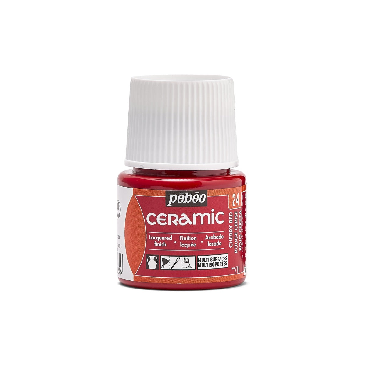 Pebeo Ceramic Paint 45 ml - 24 - Kersenrood