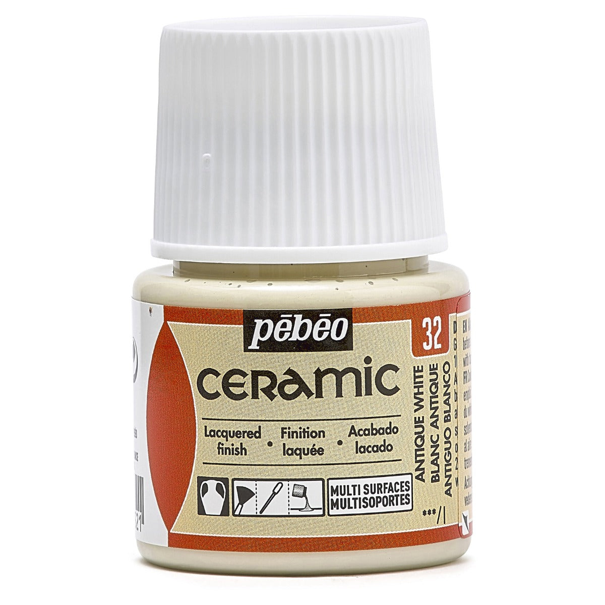 Pebeo Ceramic Paint 45 ml - 32 - Antiek wit