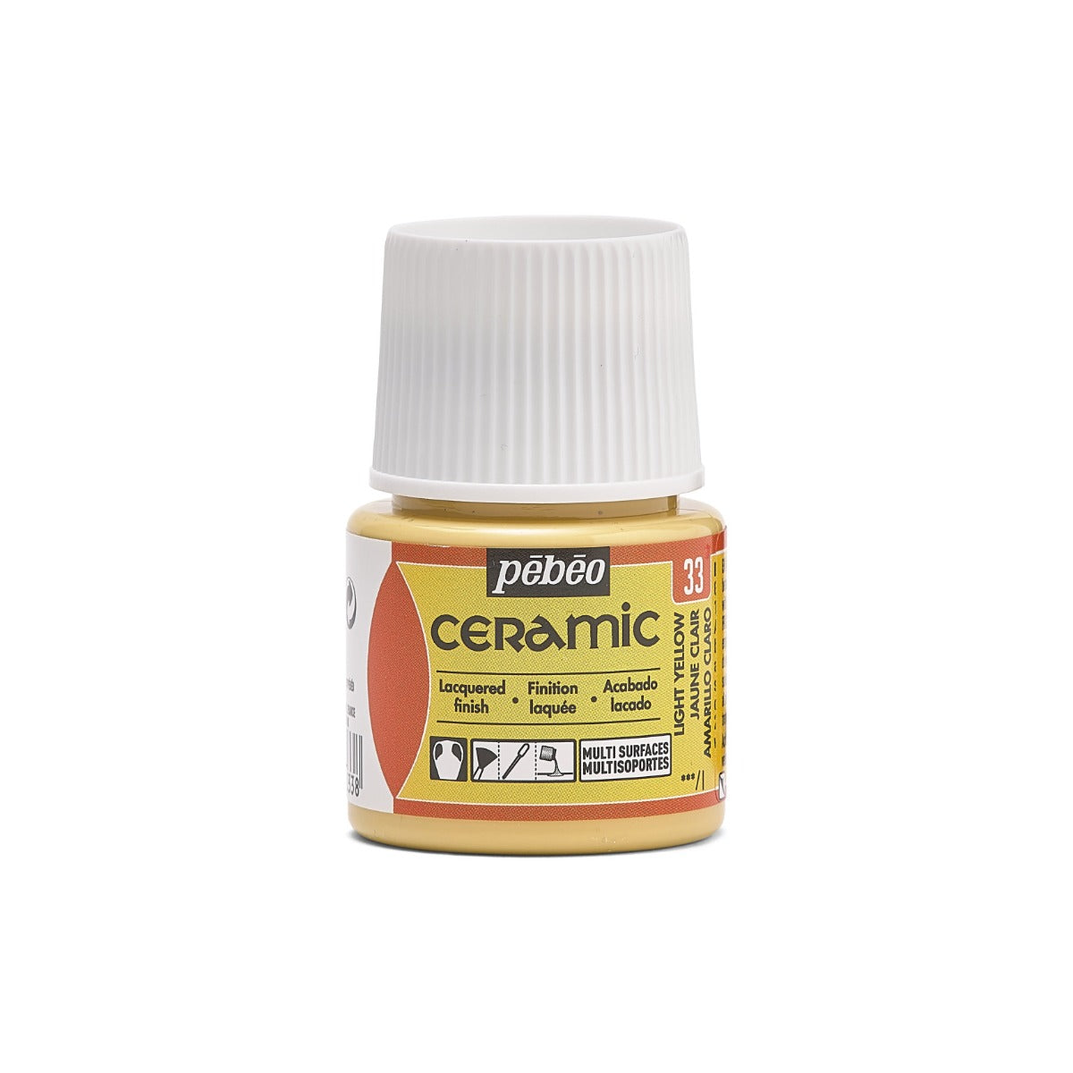 Pebeo Ceramic Paint 45 ml - 33 - Lichtgeel