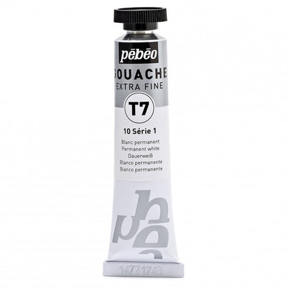 Pebeo Extra-Fijne Gouache T7 20 ml - Permanent Wit