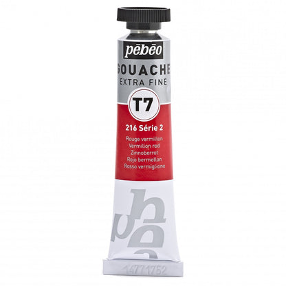Pebeo Extra-Fijne Gouache T7 20 ml - Vermiljoenrood