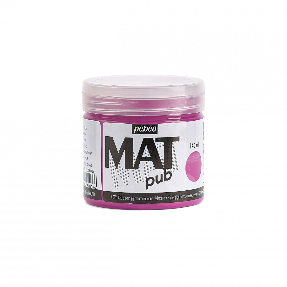 Pebeo Mat Pub Acrylverf 140 ml - Tyrisch Roze